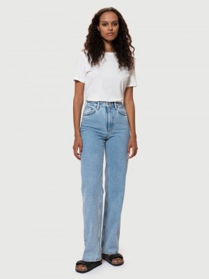 Nudie Jeans Clean Eileen Sunny Jeans Dam Blå | 03UBDVHMS