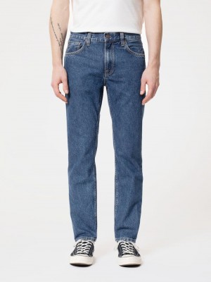 Nudie Jeans Gritty Jackson 90s Stone Jeans Herr Grå | 43MBKAVUS