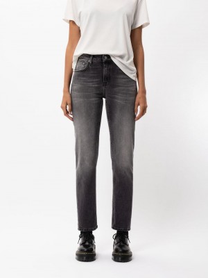 Nudie Jeans Hetero Sally Midnight Rumble Jeans Dam Mörkgrå | 76GQPLONI