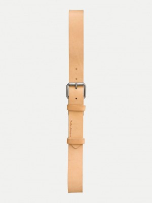 Nudie Jeans Pedersson Läder Belt Tillbehör Herr Khaki | 12CGHMWRV