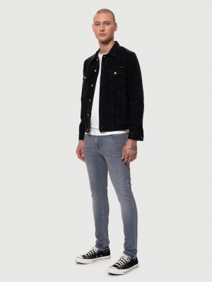 Nudie Jeans Tight Terry City Dust Jeans Herr Grå | 17OCGRTAK