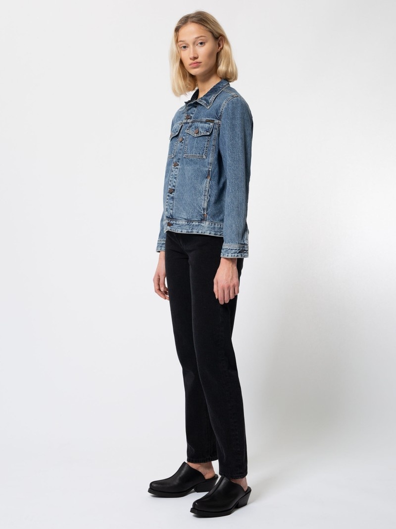 Nudie Jeans Bettina Pure Denimjackor Dam Blå | 21KVOXQIT