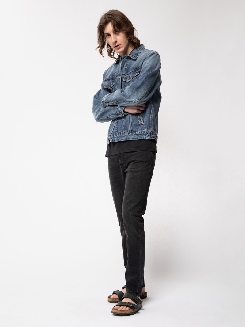 Nudie Jeans Bobby Tribe Denimjackor Herr Blå | 45RGZCDSL