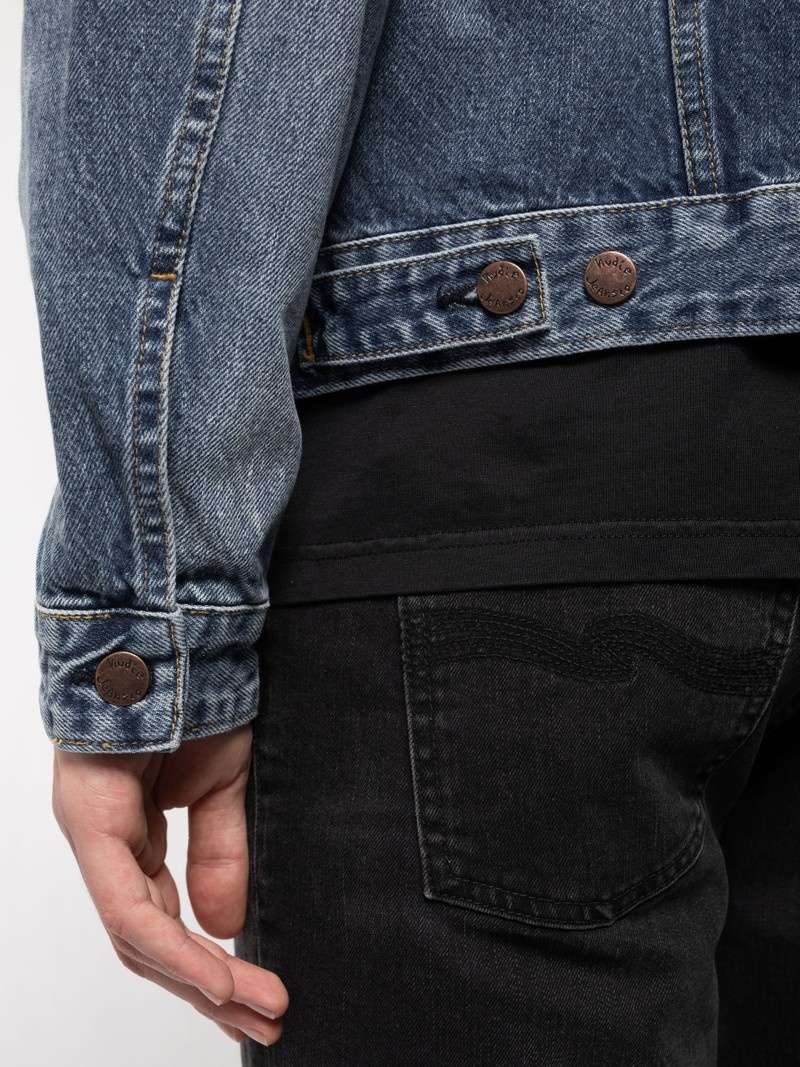 Nudie Jeans Bobby Tribe Denimjackor Herr Blå | 45RGZCDSL