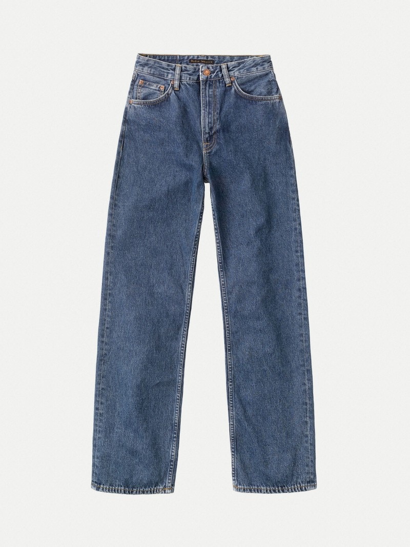 Nudie Jeans Clean Eileen 90s Stone Jeans Dam Grå | 27CZQYEVL