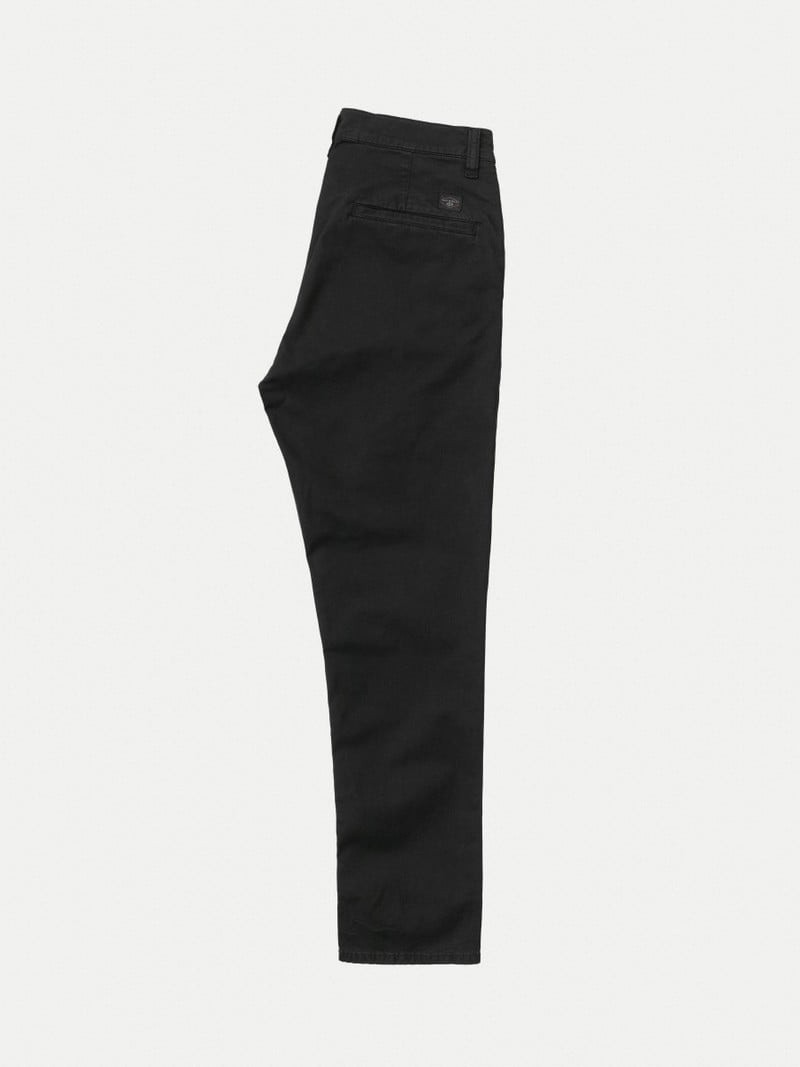 Nudie Jeans Easy Alvin Byxor Herr Svarta | 65AGWLKHP