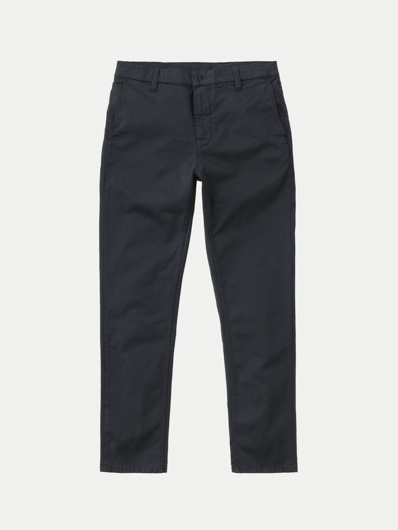 Nudie Jeans Easy Alvin Midnight Byxor Herr Mörkgrå | 05BWUXFDM