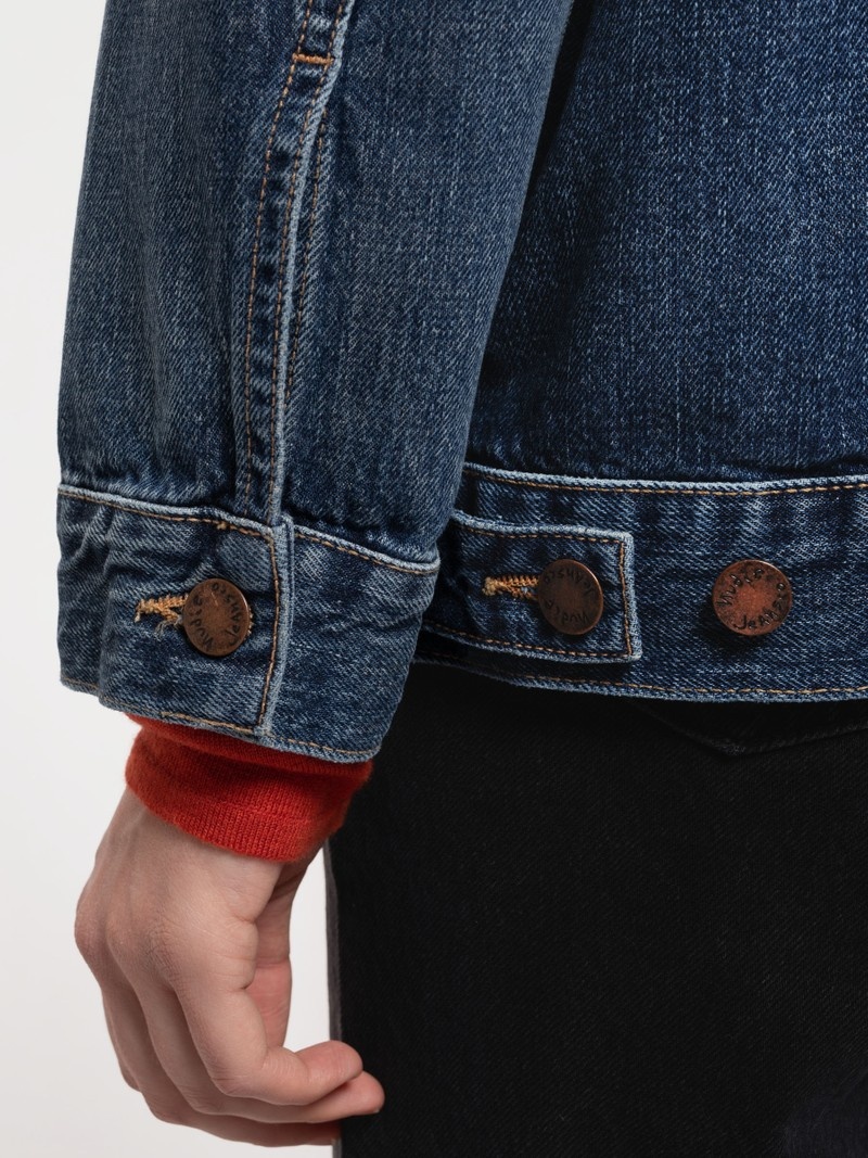 Nudie Jeans Elin Maze Denimjackor Dam Blå | 20MJPVEWY