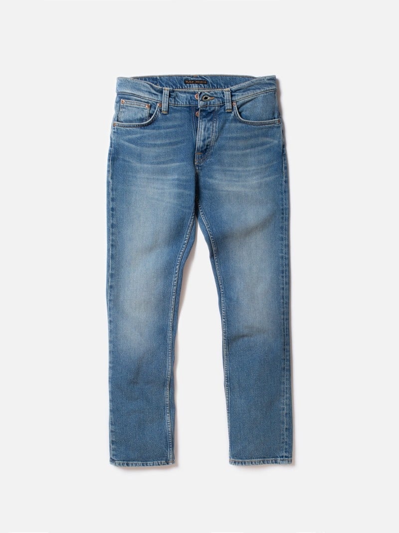 Nudie Jeans Grim Tim True Jeans Herr Blå | 64KBVRICY