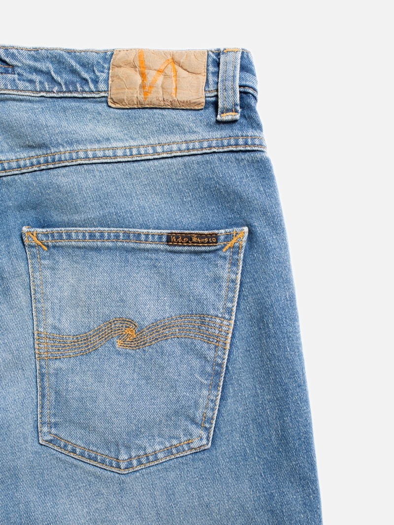 Nudie Jeans Grim Tim True Jeans Herr Blå | 64KBVRICY