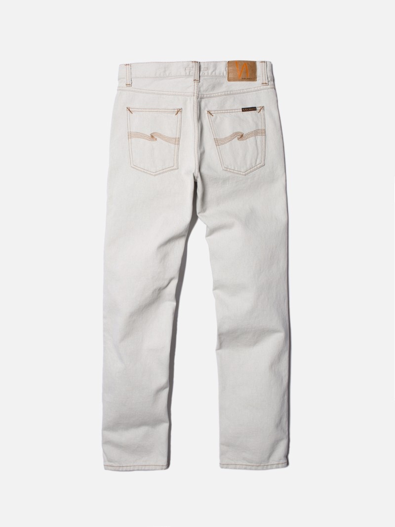 Nudie Jeans Gritty Jackson Clay Jeans Herr Vita | 39PIYGTXO