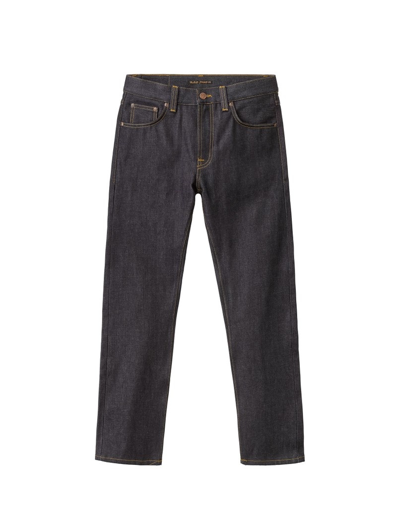 Nudie Jeans Gritty Jackson Dry Klassiska Jeans Herr Svarta | 71NVPABMU