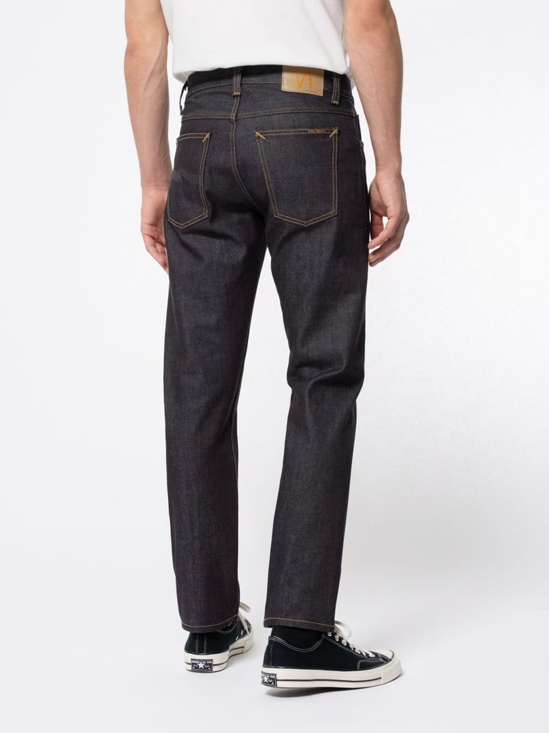 Nudie Jeans Gritty Jackson Dry Klassiska Jeans Herr Svarta | 71NVPABMU