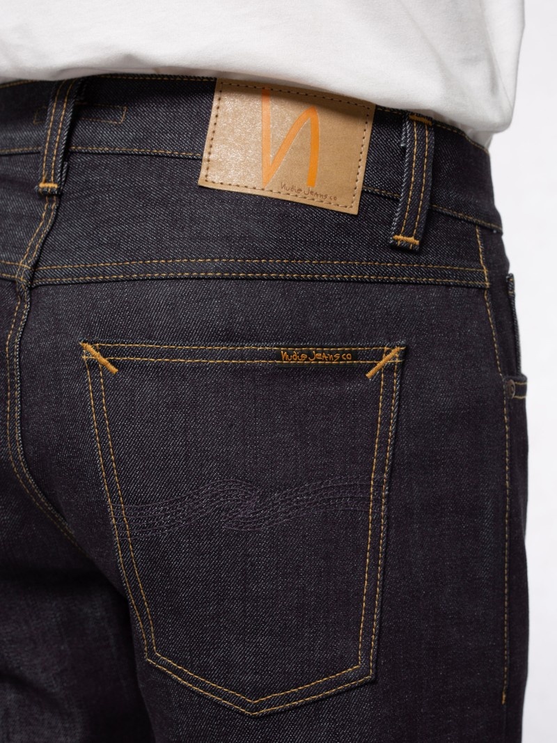 Nudie Jeans Gritty Jackson Dry Klassiska Jeans Herr Svarta | 71NVPABMU