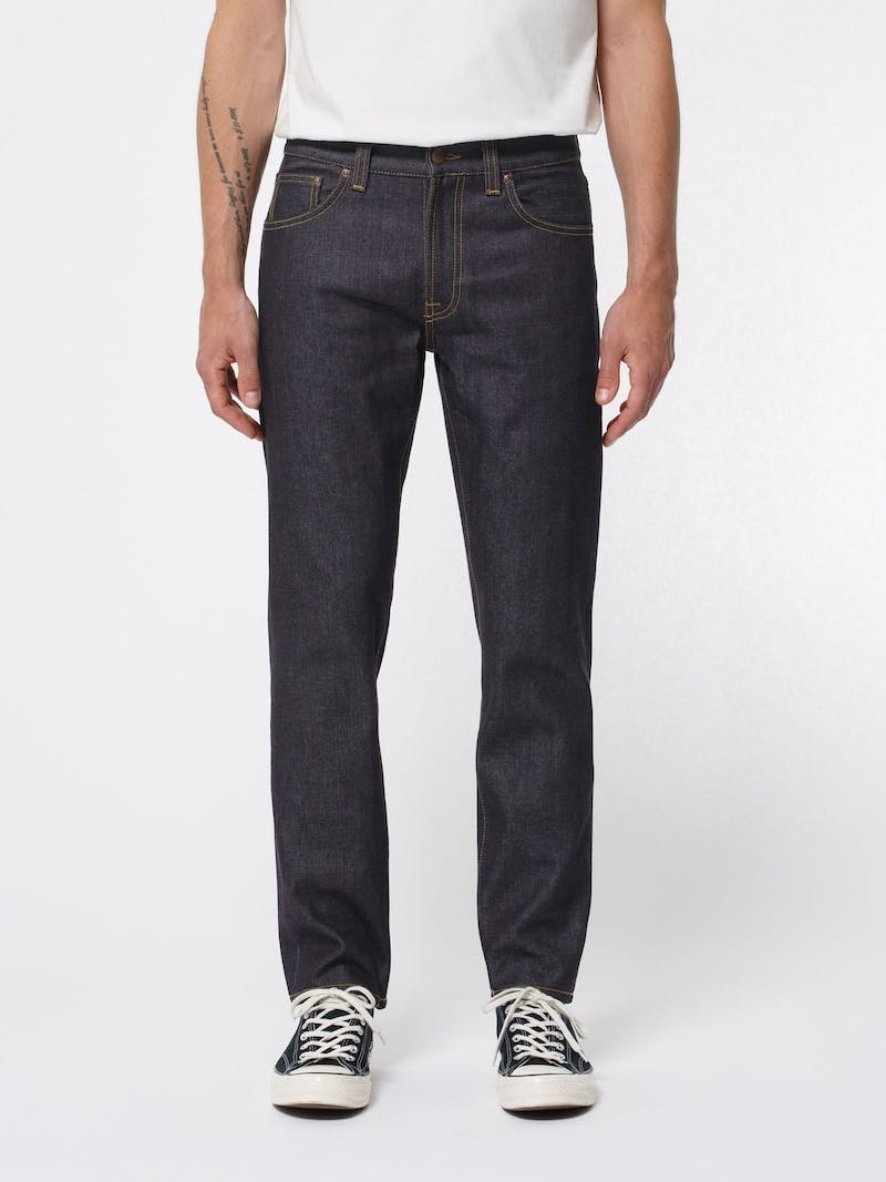 Nudie Jeans Gritty Jackson Dry Klassiska Jeans Herr Svarta | 71NVPABMU