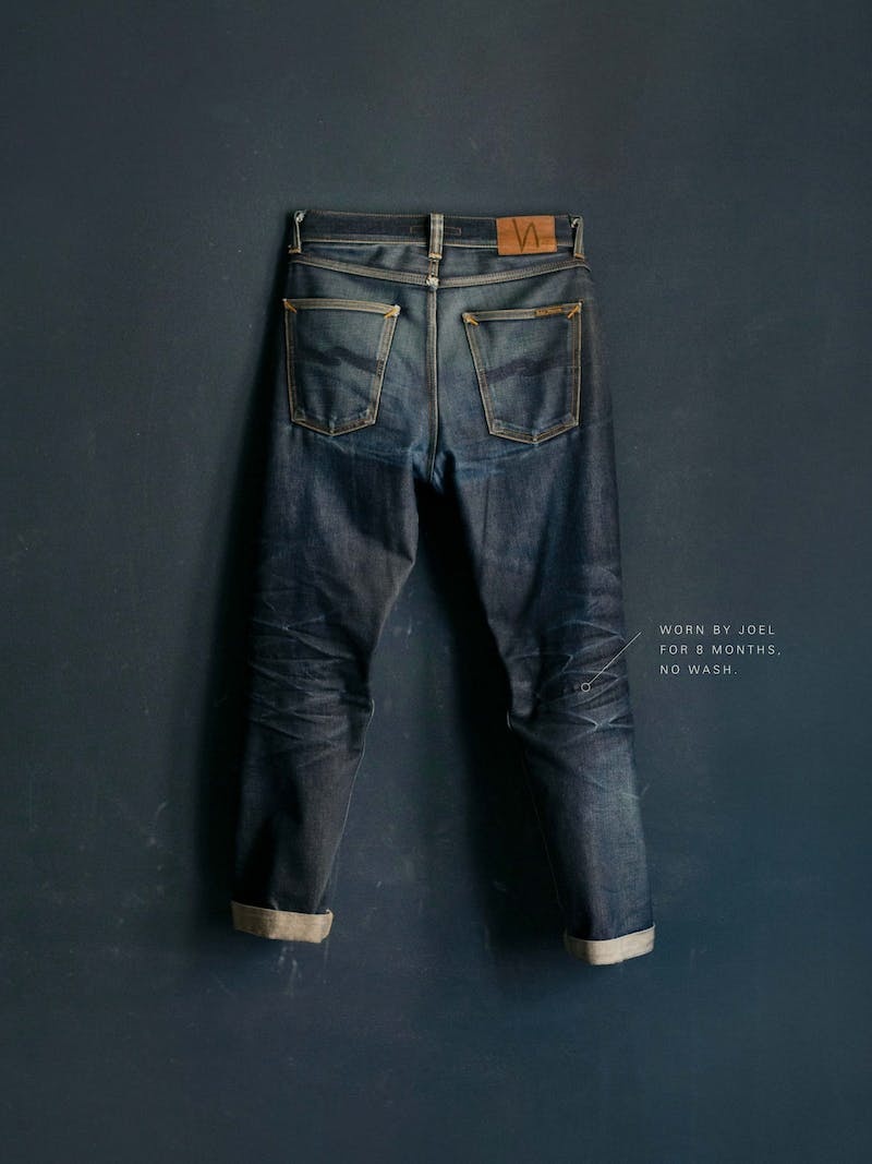 Nudie Jeans Gritty Jackson Dry Maze Selvage Jeans Herr Svarta | 28ZVSAMTY