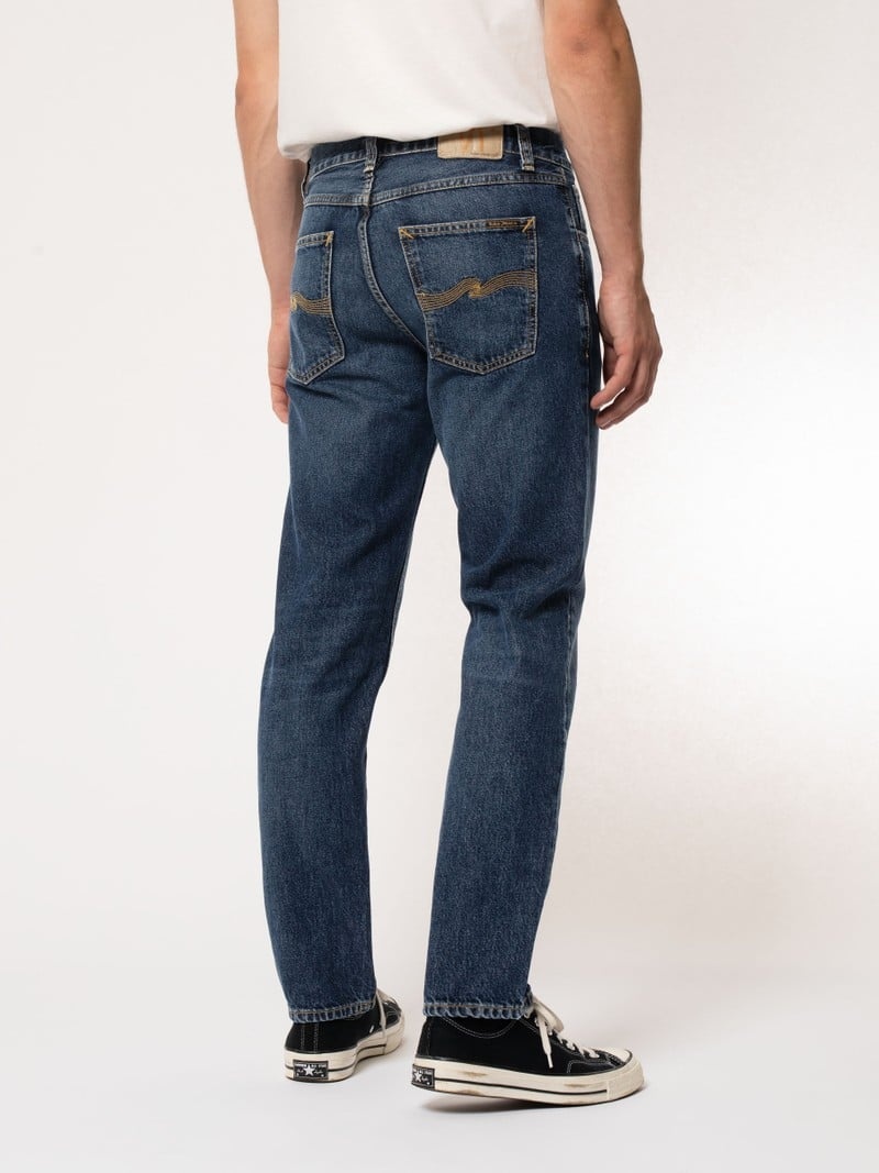 Nudie Jeans Gritty Jackson Slate Jeans Herr Marinblå | 25AFGTVWH