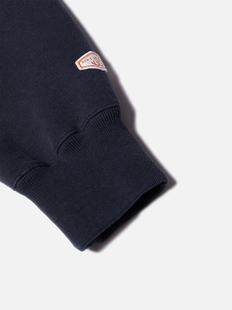 Nudie Jeans Hasse Crew Neck Stickat Herr Marinblå | 16NWPKQRC