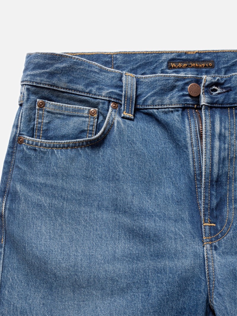 Nudie Jeans Hazy Hank Nostalgic Jeans Herr Blå | 30DZXHOCP