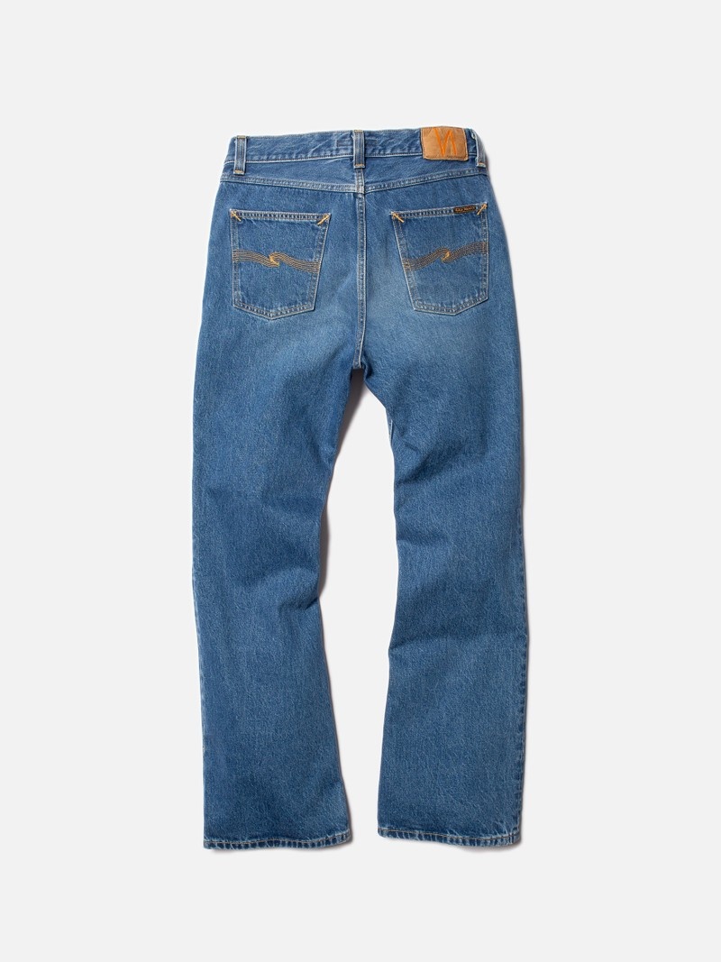 Nudie Jeans Hazy Hank Nostalgic Jeans Herr Blå | 30DZXHOCP