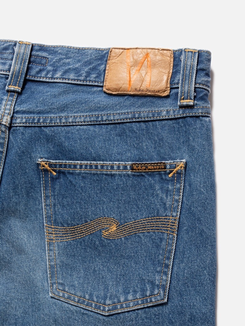 Nudie Jeans Hazy Hank Nostalgic Jeans Herr Blå | 30DZXHOCP