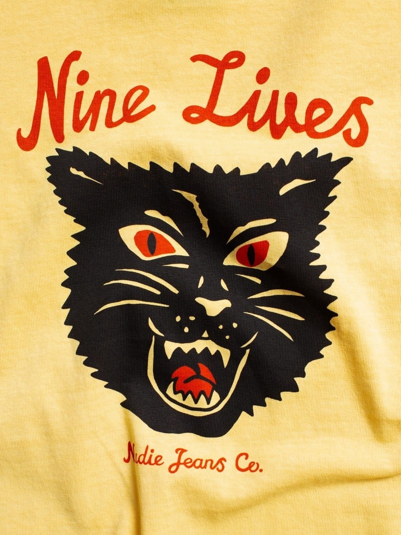 Nudie Jeans Joni Nine Lives Citra T-Shirt Dam Senapsgult Gula | 17GANVWJE