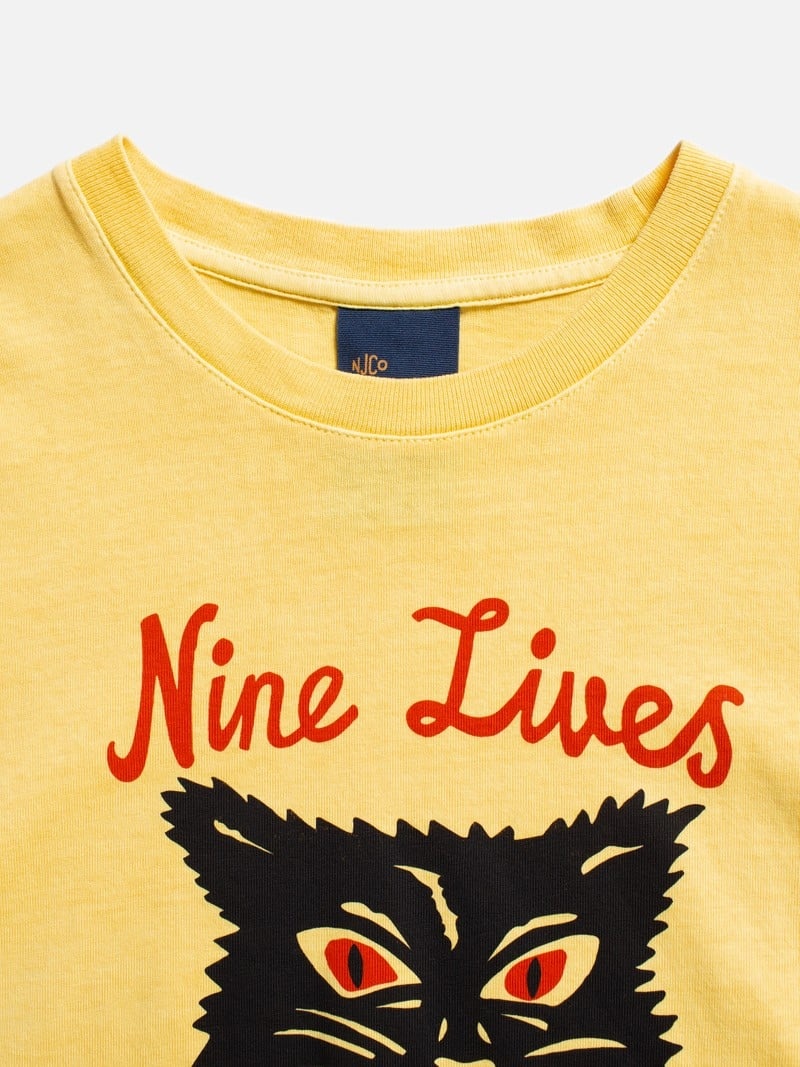 Nudie Jeans Joni Nine Lives Citra T-Shirt Dam Senapsgult Gula | 17GANVWJE