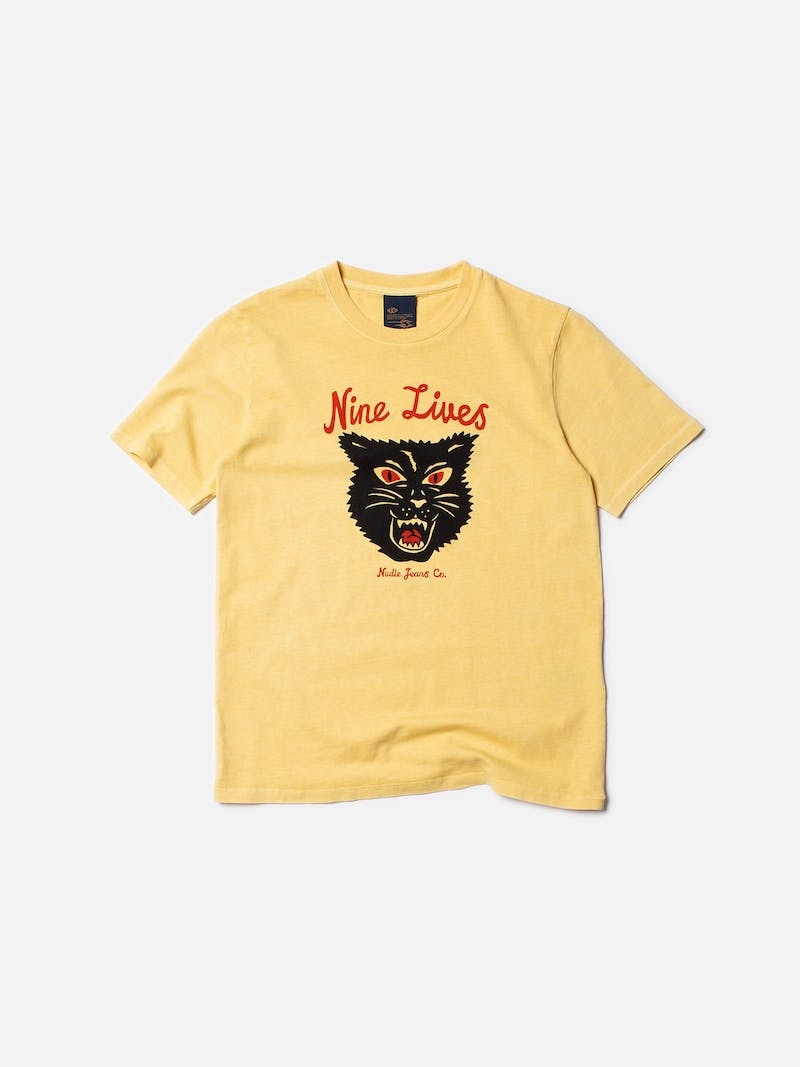 Nudie Jeans Joni Nine Lives Citra T-Shirt Dam Senapsgult Gula | 17GANVWJE