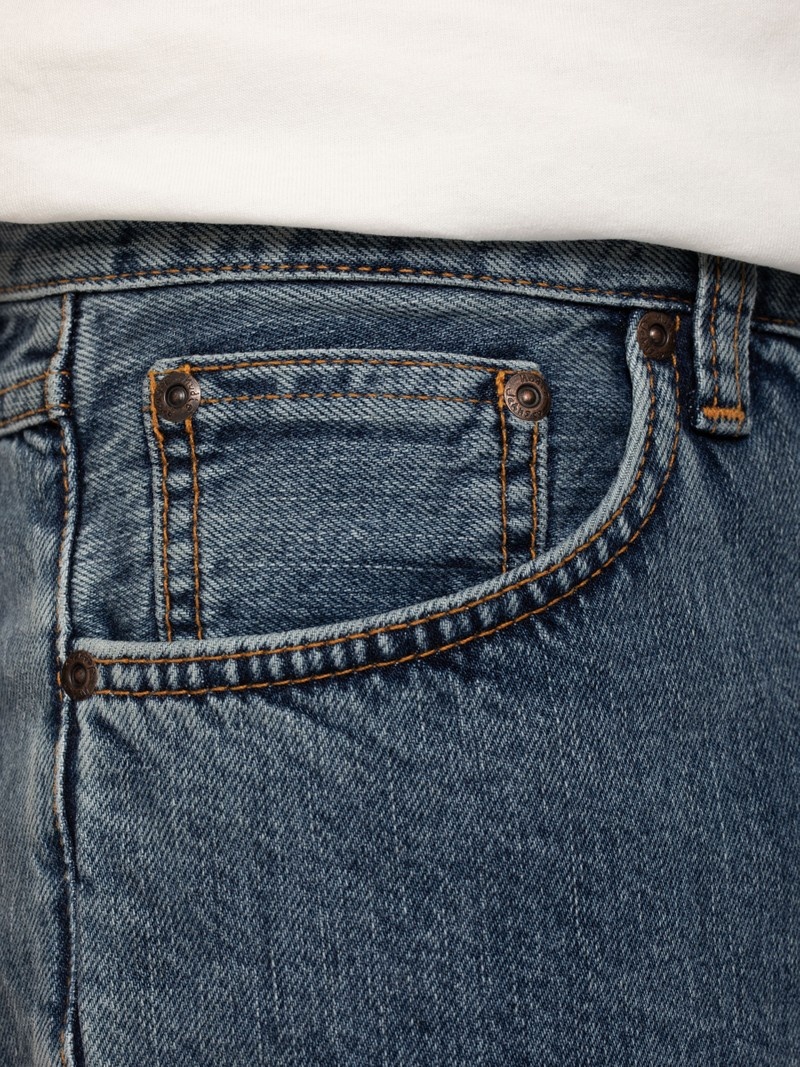 Nudie Jeans Josh Friendly Shorts Herr Blå | 89ZFPKNVT