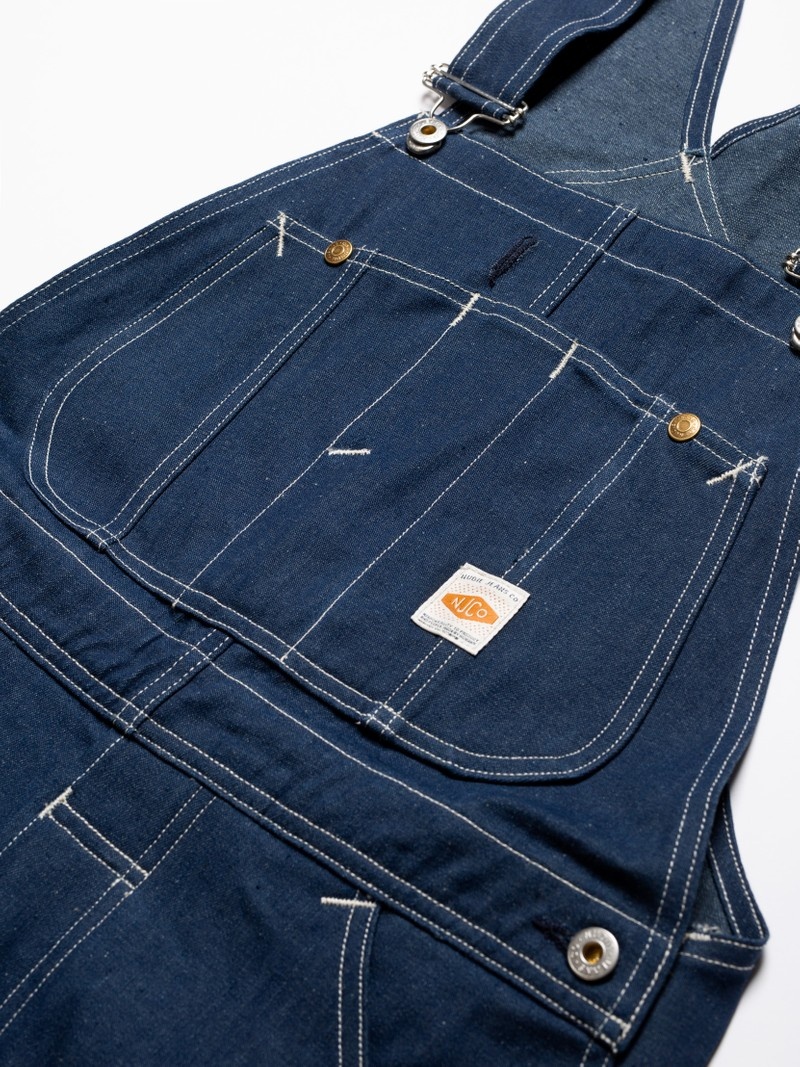 Nudie Jeans Kevin Dungarees Utility Byxor Herr Marinblå | 52IUGHZBD