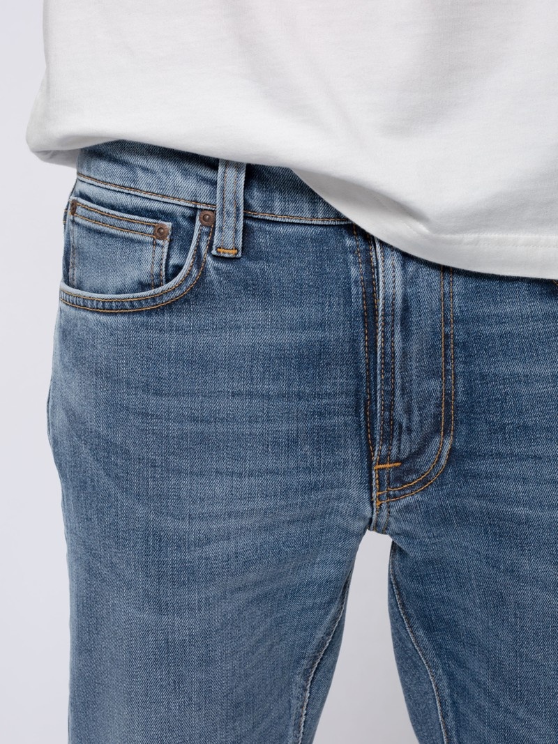 Nudie Jeans Lean Dean Lost Jeans Herr Blå | 03LIDSKWN