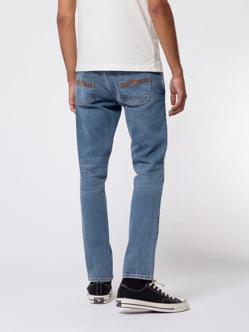 Nudie Jeans Lean Dean Lost Jeans Herr Blå | 03LIDSKWN