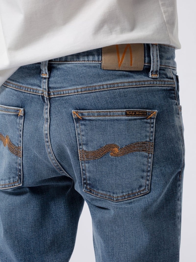 Nudie Jeans Lean Dean Lost Jeans Herr Blå | 03LIDSKWN