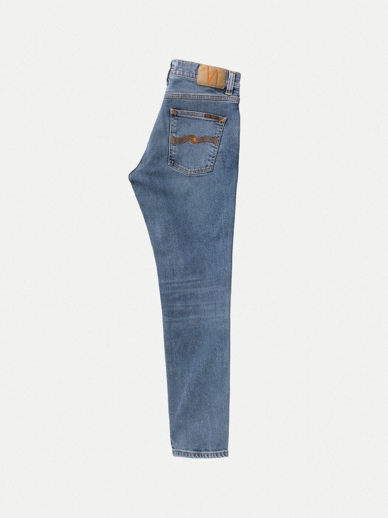 Nudie Jeans Lean Dean Lost Jeans Herr Blå | 03LIDSKWN