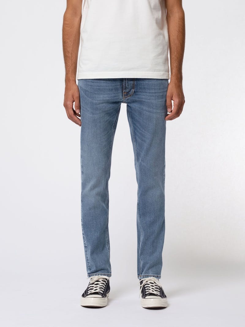 Nudie Jeans Lean Dean Lost Jeans Herr Blå | 03LIDSKWN