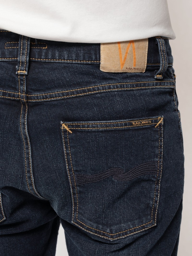 Nudie Jeans Lean Dean New Ink Jeans Herr Marinblå | 10KGBEVFY