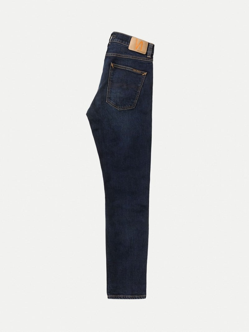 Nudie Jeans Lean Dean New Ink Jeans Herr Marinblå | 10KGBEVFY