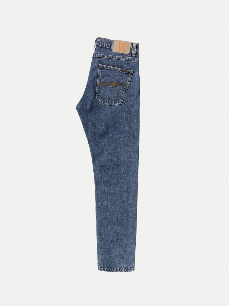 Nudie Jeans Lean Dean Plain Stone Jeans Herr Grå | 62OFHPSUX