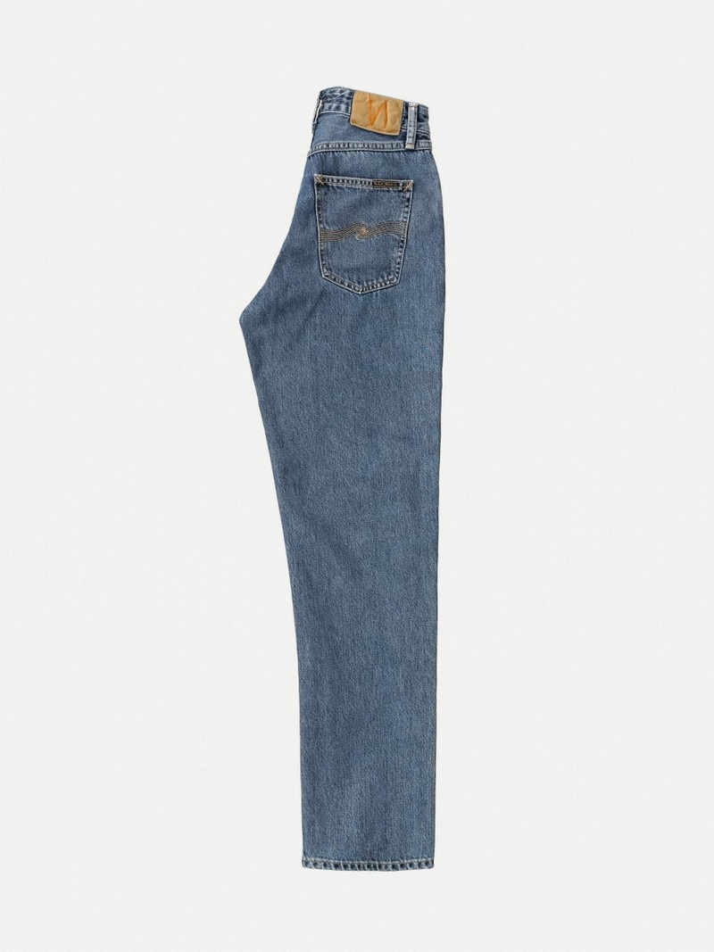 Nudie Jeans Lofty Lo Wavys Jeans Dam Blå | 46LOEACIY