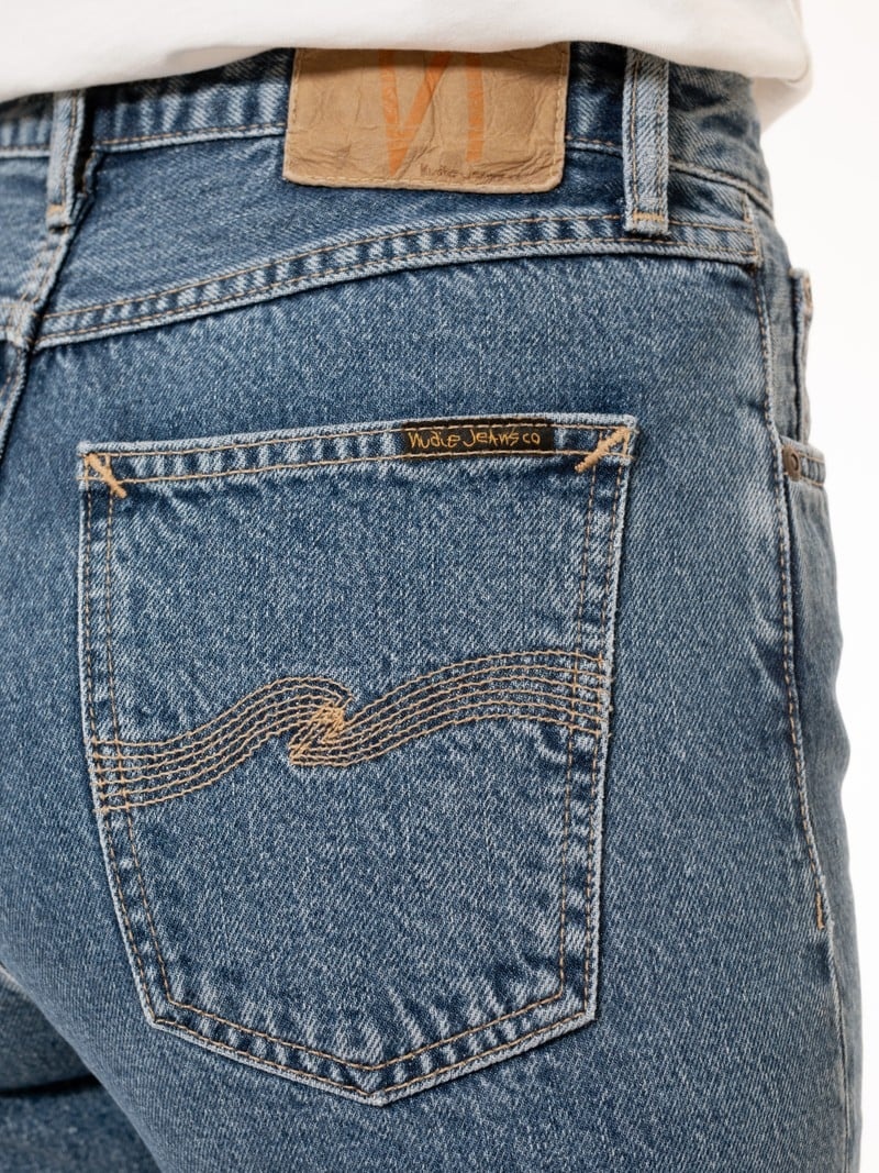 Nudie Jeans Lofty Lo Wavys Jeans Dam Blå | 46LOEACIY