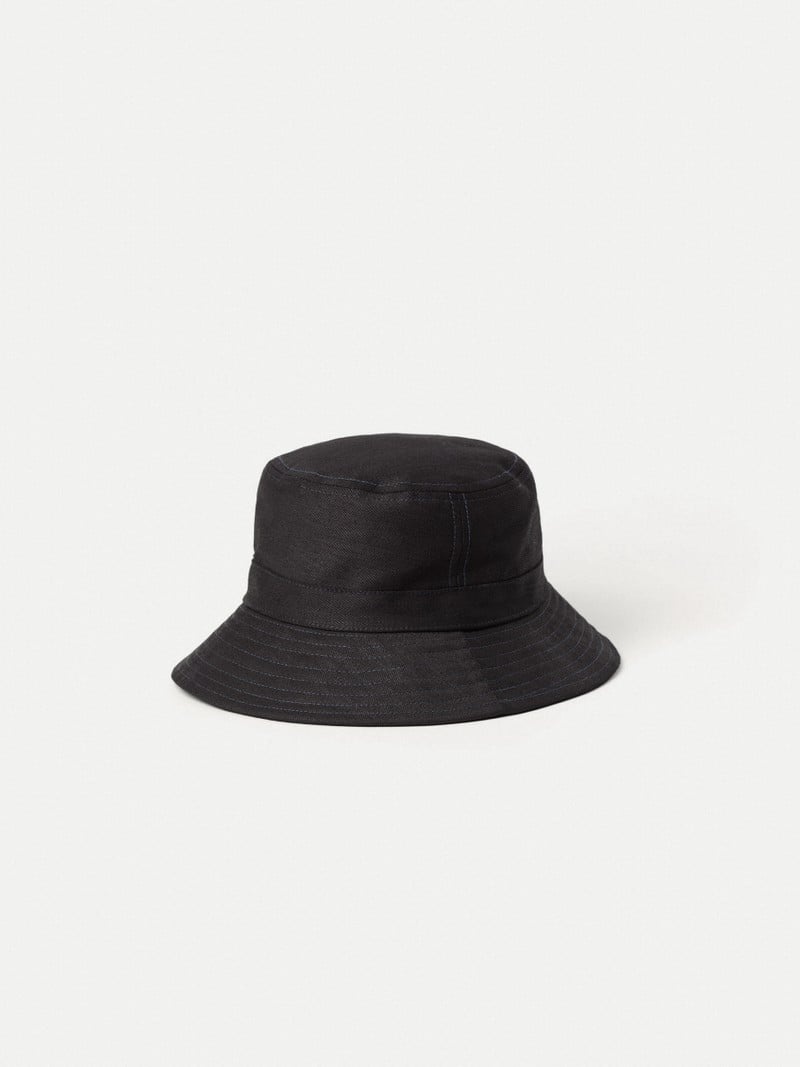 Nudie Jeans Martinsson Bucket Hat Mössa Herr Svarta | 28MYBEHPD