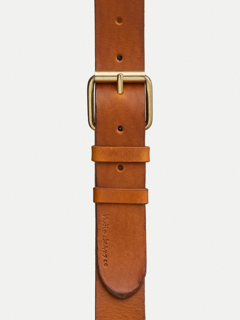 Nudie Jeans Pedersson Läder Belt Toffee Tillbehör Herr Bruna | 06BXUTSRP