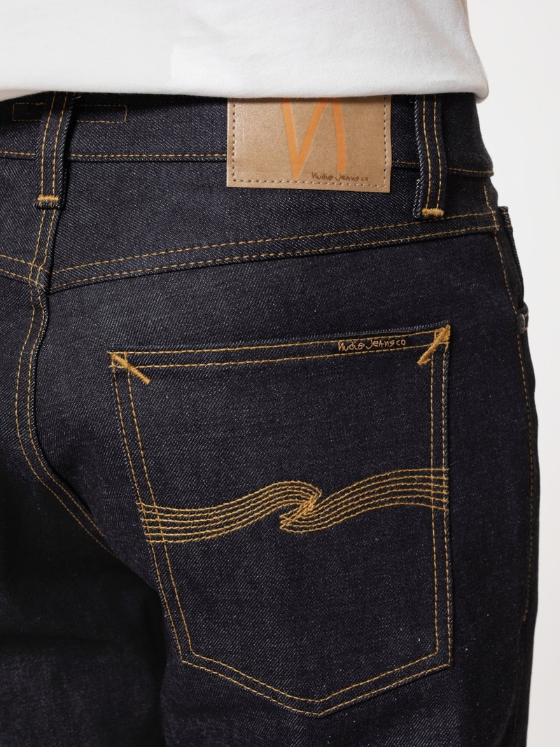 Nudie Jeans Rad Rufus Dry Deluxe Jeans Herr Mörkgrå | 74ADNJHOW