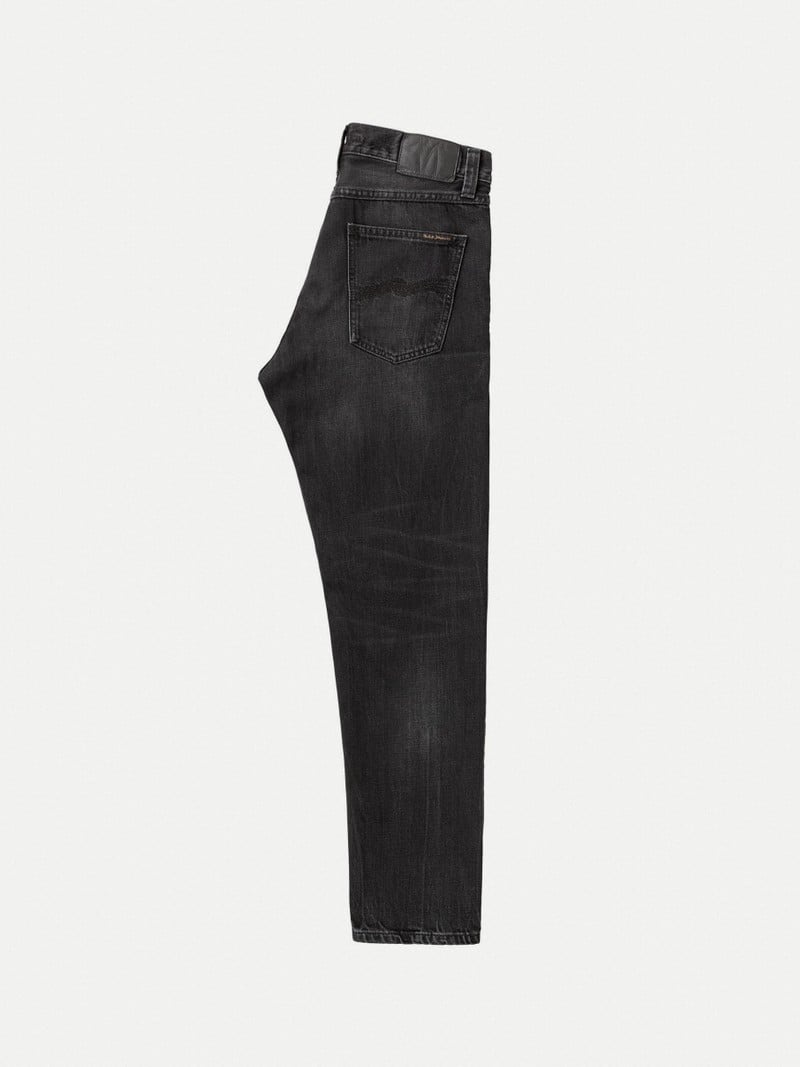 Nudie Jeans Steady Eddie II Change Jeans Herr Svarta | 90LQIFWGZ