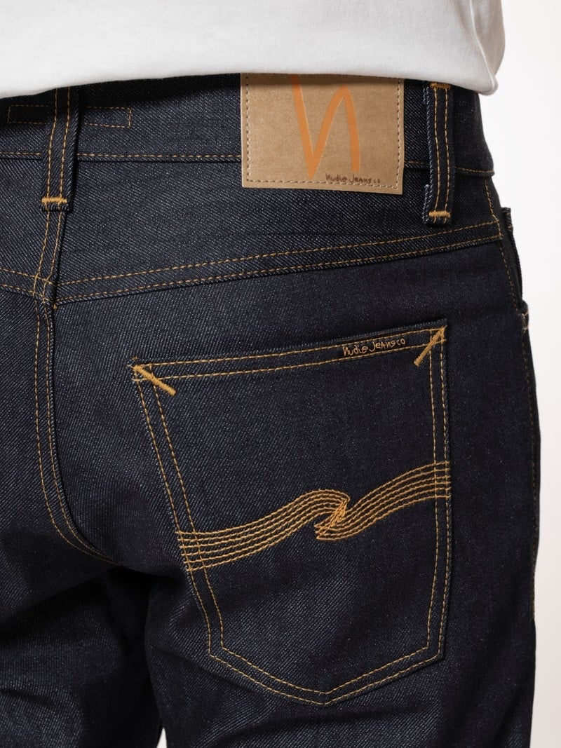 Nudie Jeans Steady Eddie II Dry Platino Jeans Herr Svarta | 32TBMYPVC