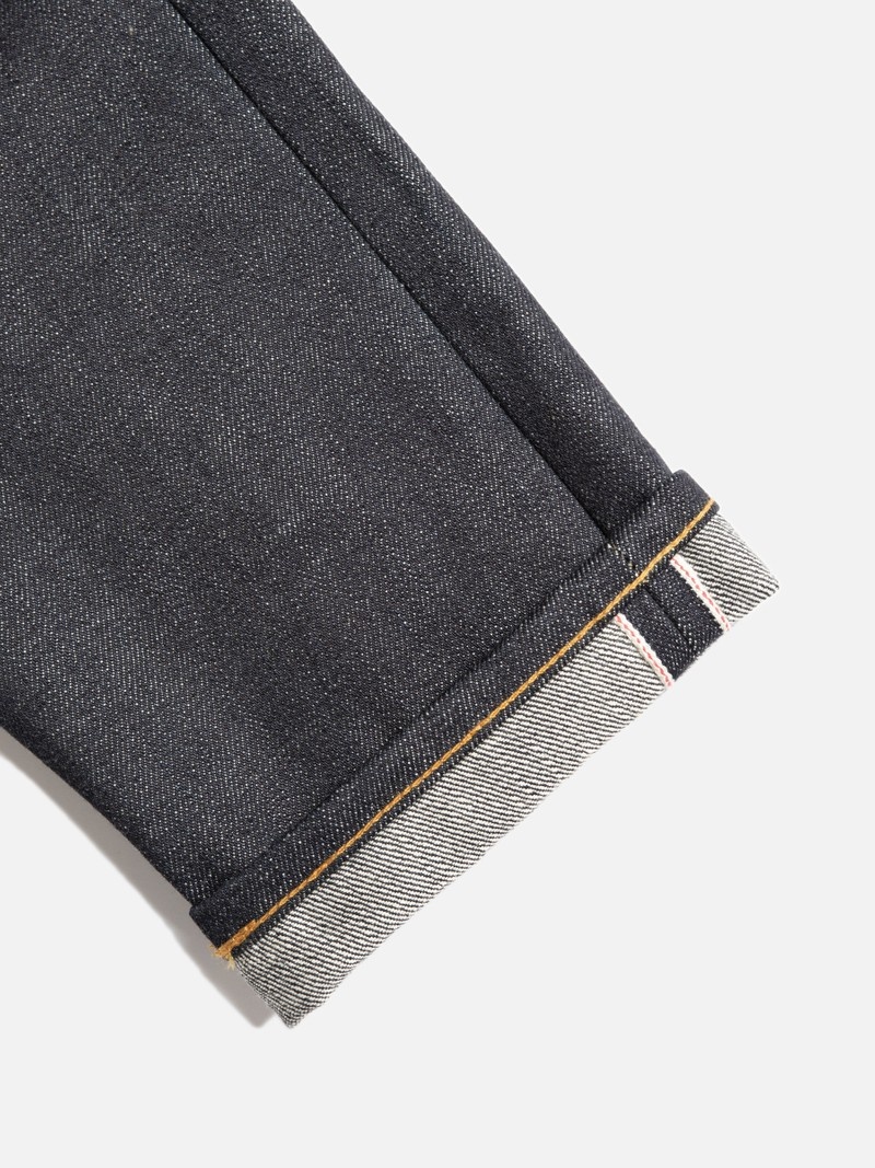 Nudie Jeans Steady Eddie II Heavy Selvage Jeans Herr Mörkgrå | 04XWFNGBS