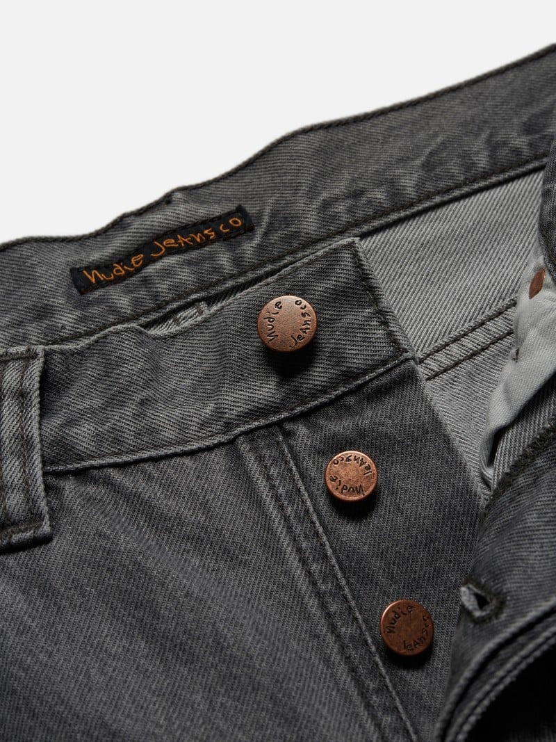 Nudie Jeans Steady Eddie II Mountain Jeans Herr Mörkgrå | 56YUVGSIX