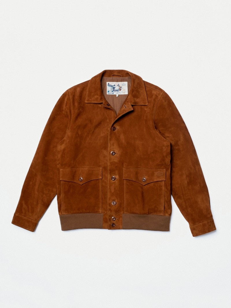 Nudie Jeans Steve Läder Cognac Jackor Herr Bruna | 78KICMQZO