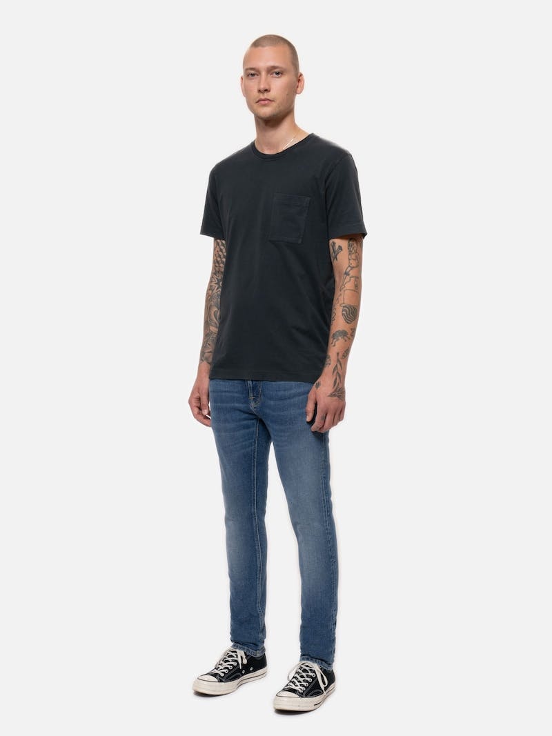 Nudie Jeans Tight Terry Inbetweens Jeans Herr Blå | 74LYHRDKT