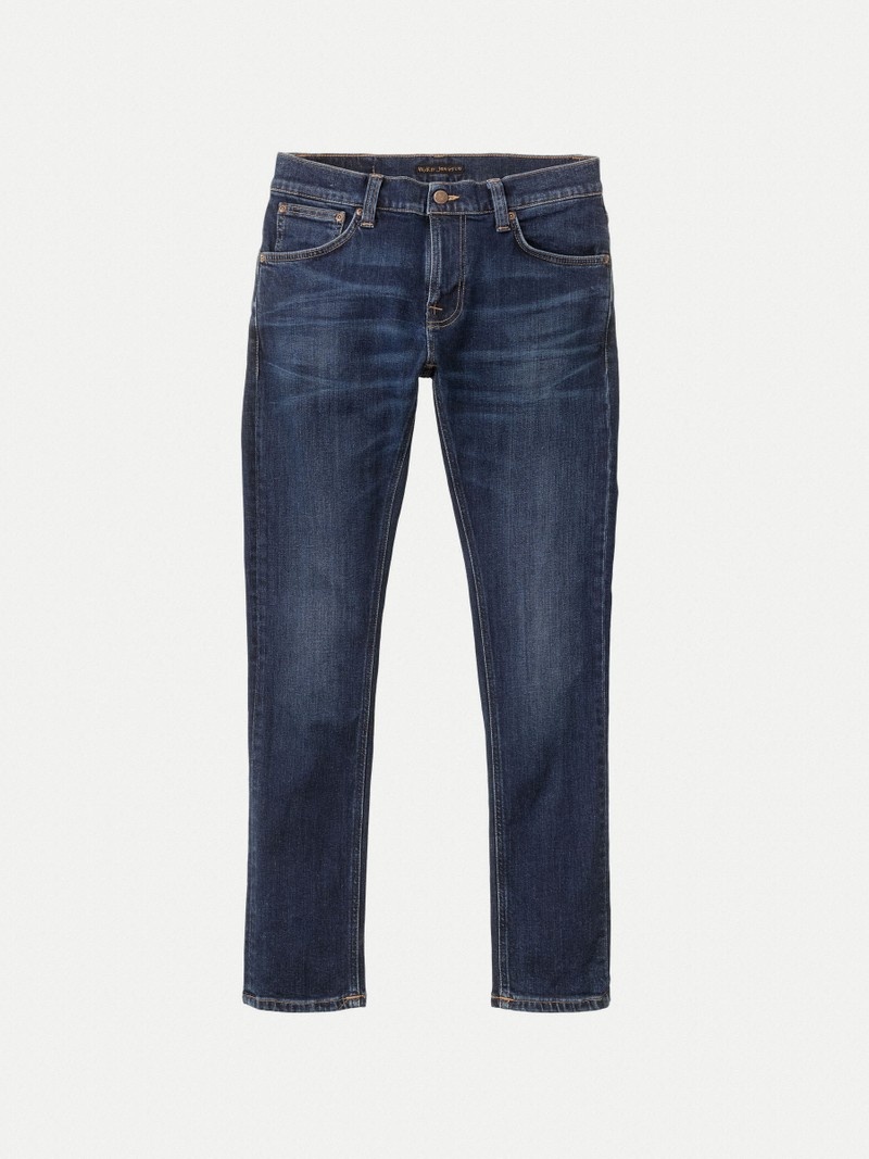 Nudie Jeans Tight Terry Steel Jeans Herr Mörkgrå | 87LYUJTMK